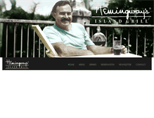 Tablet Screenshot of hemingwaysislandgrill.com